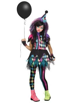 Fun World Twisted Circus Clown Girls Costume