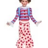 Vintage Clown Costume For Girls