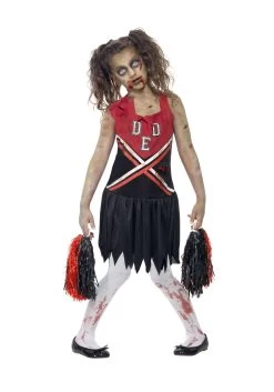 Smiffys Zombie Girl's Cheerleader Costume