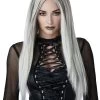 Gothic Grey Womens Wig -Halloween Costume Shop gothic grey womens wig