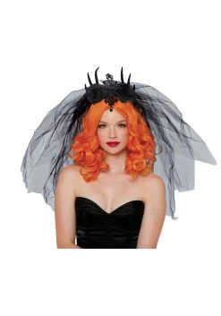 Dreamgirl Gothic Costume Veil Costume Headpiece