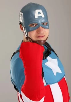 Captain America Grand Heritage Men's Costume -Halloween Costume Shop grand heritage adult captain america costume alt 7