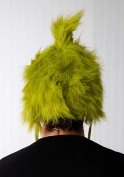 Grinch Deluxe Hoodie Hat -Halloween Costume Shop green grinch character hoodie alt 3