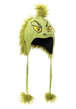 Grinch Deluxe Hoodie Hat -Halloween Costume Shop green grinch character hoodie alt 6