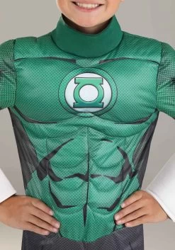 Kid's Green Lantern Deluxe Costume 9 Kid's Green Lantern Deluxe Costume -Halloween Costume Shop green lantern deluxe kids costume alt 2