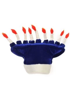Happy Chanukah Soft Costume Hat -Halloween Costume Shop happy chanukah plush hat alt 3