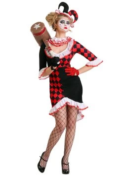 Women's Haute Harlequin Costume -Halloween Costume Shop harlequin costume womens haute alt2