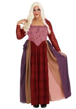 Sarah Sanderson Costume For Plus Size Women From Disney's Hocus Pocus -Halloween Costume Shop hocus pocus sarah sanderson plus size womens costume alt 7