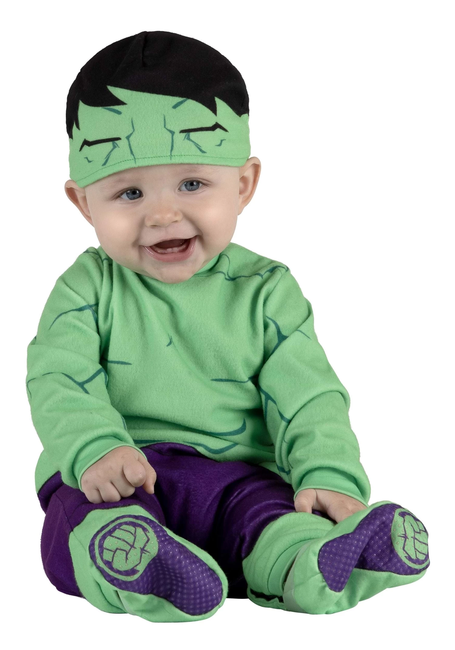JAZWARES Classic Hulk Costume For Infants 4 JAZWARES Classic Hulk Costume For Infants - Image 2