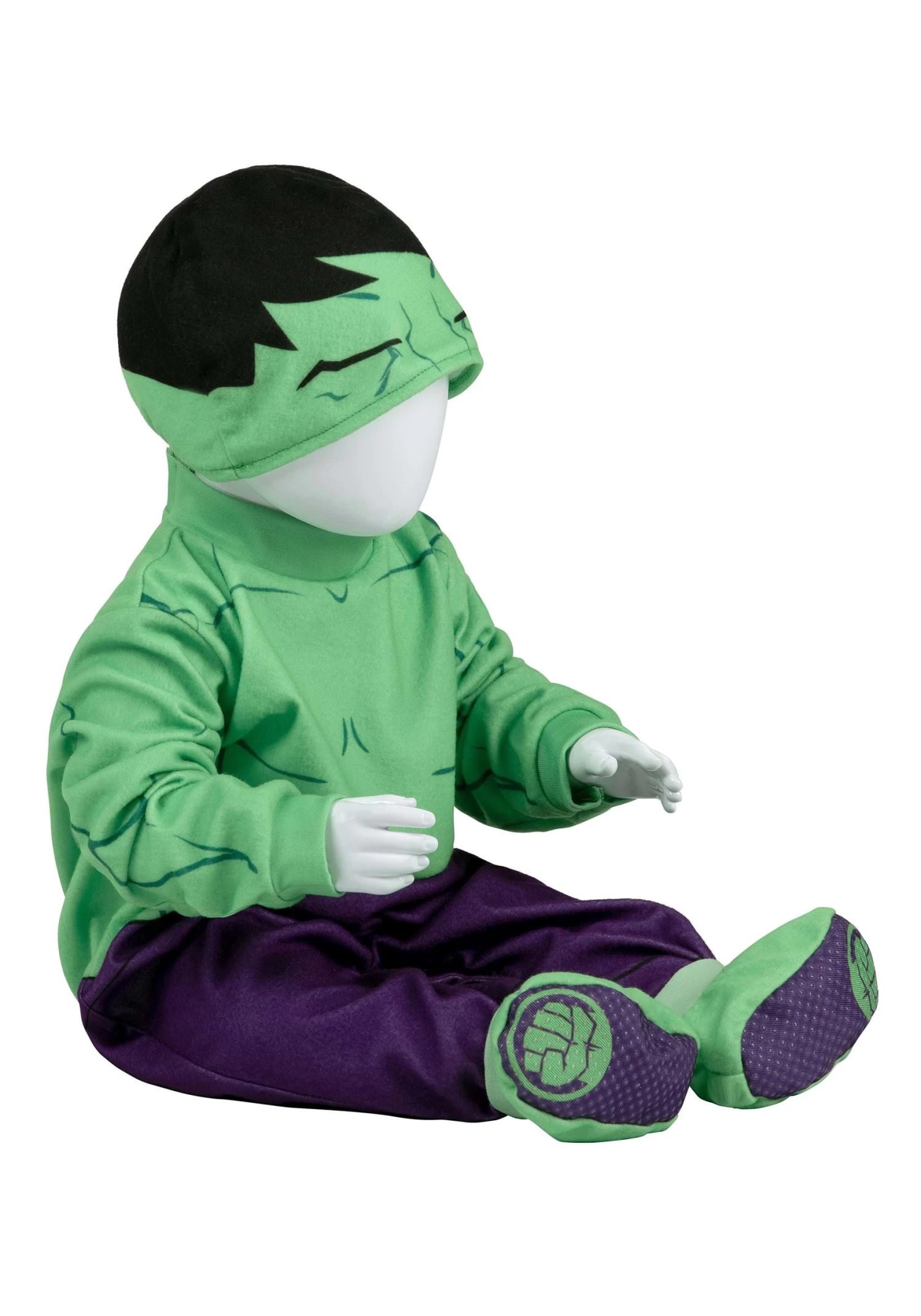 JAZWARES Classic Hulk Costume For Infants 6 JAZWARES Classic Hulk Costume For Infants - Image 4