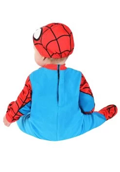 JAZWARES Spider-Man Costume For Infants -Halloween Costume Shop infant spider man costume alt 2