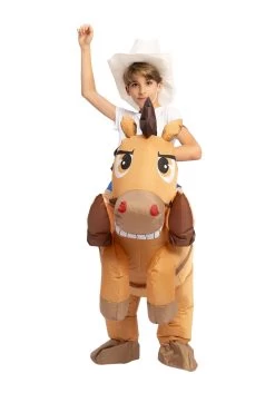 Inflatable Horse Ride-On Costume For Kids -Halloween Costume Shop inflatable child horse ride on costume alt 2