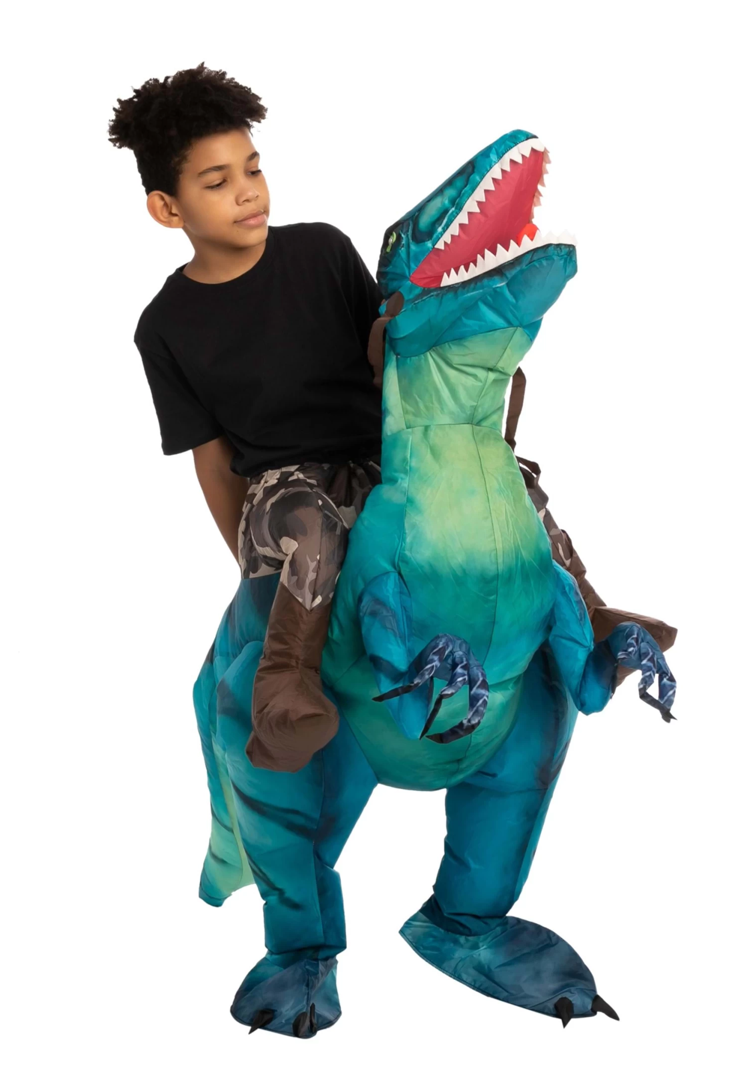 Inflatable Raptor Ride-On Costume For Children 5 Inflatable Raptor Ride-On Costume For Children - Image 3