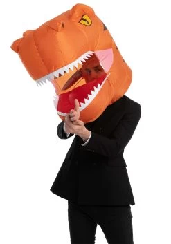 Inflatable T-Rex Bobblehead -Halloween Costume Shop inflatable dinosaur bobblehead alt 3