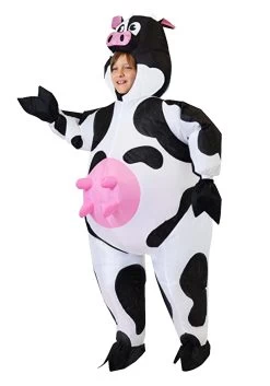 Inflatable Cow Costume For Kids -Halloween Costume Shop inflatable kids cow costume alt 2