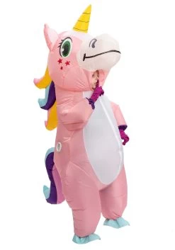 Kids Pink Unicorn Costume Inflatable 9 Kids Pink Unicorn Costume Inflatable -Halloween Costume Shop inflatable kids pink unicorn costume alt 2