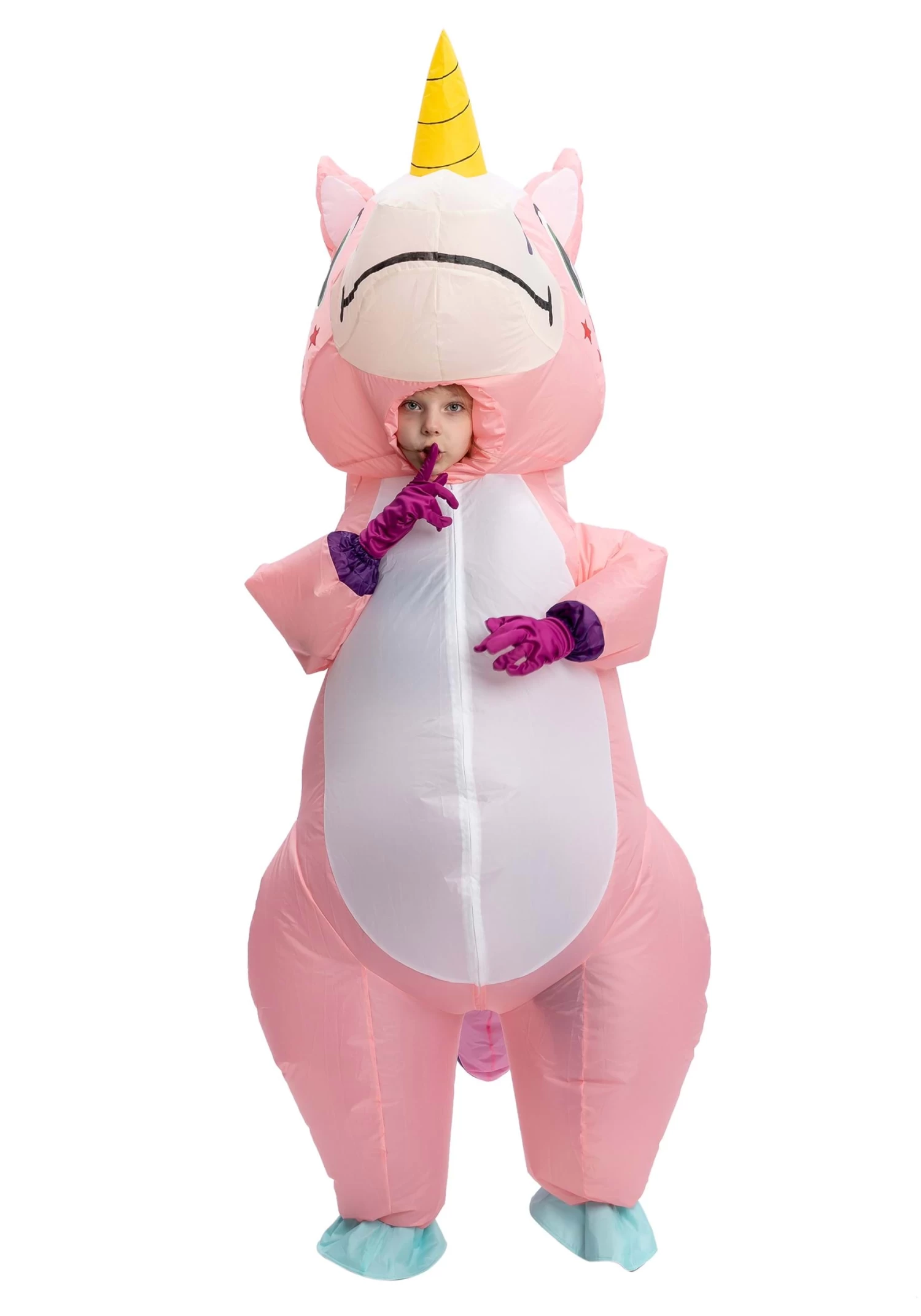Kids Pink Unicorn Costume Inflatable 3 Kids Pink Unicorn Costume Inflatable