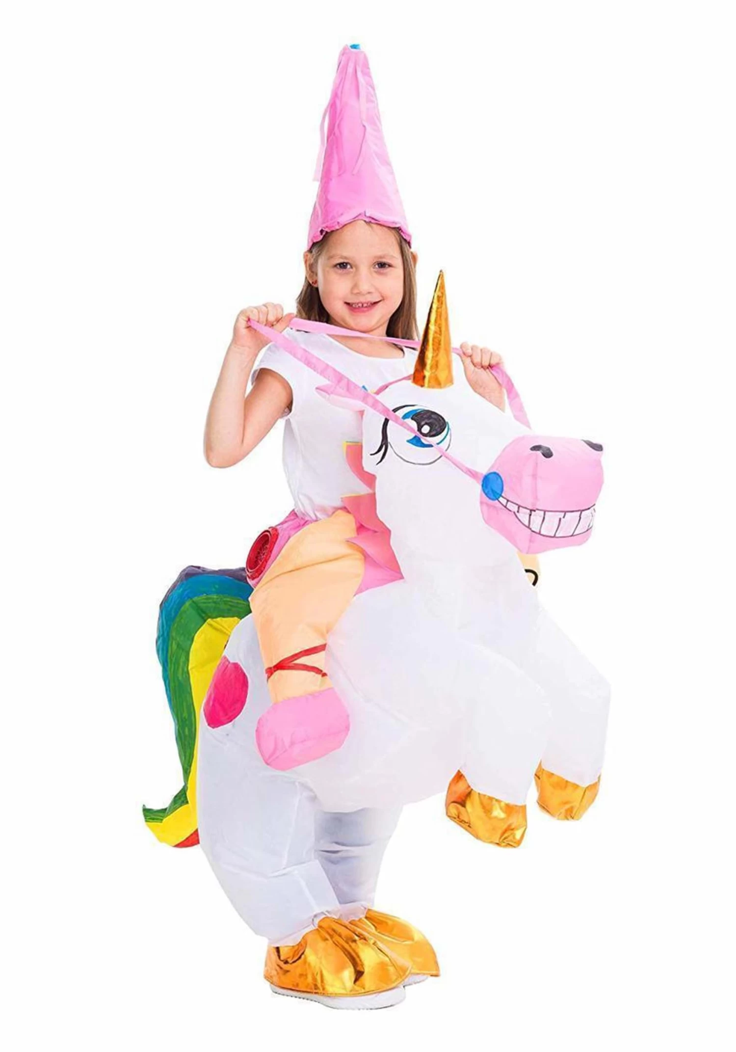 Inflatable Unicorn Ride-On Costume For Kids 6 Inflatable Unicorn Ride-On Costume For Kids - Image 4