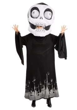 Adult Inflatable Skull Bobblehead Costume Mask -Halloween Costume Shop inflatable skull bobblehead alt 5