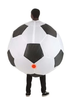 Inflatable Soccer Ball Costume For Adults -Halloween Costume Shop inflatable soccer ball costume alt 1