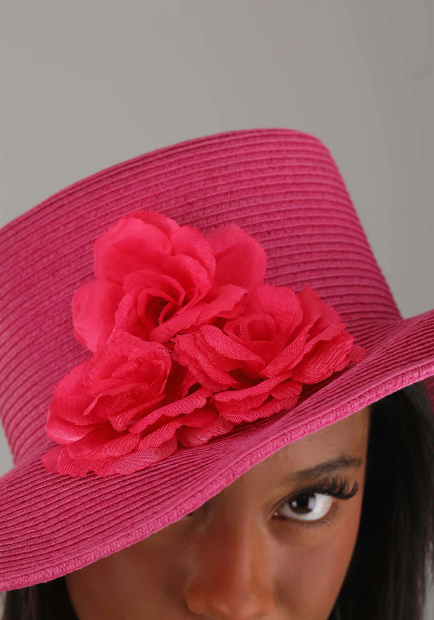 Women's Kentucky Derby Pink Costume Hat 4 Women's Kentucky Derby Pink Costume Hat - Image 2