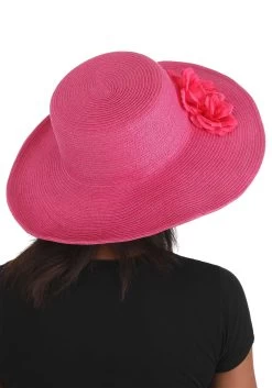Women's Kentucky Derby Pink Costume Hat 8 Women's Kentucky Derby Pink Costume Hat -Halloween Costume Shop kentucky derby ladies hat alt 2