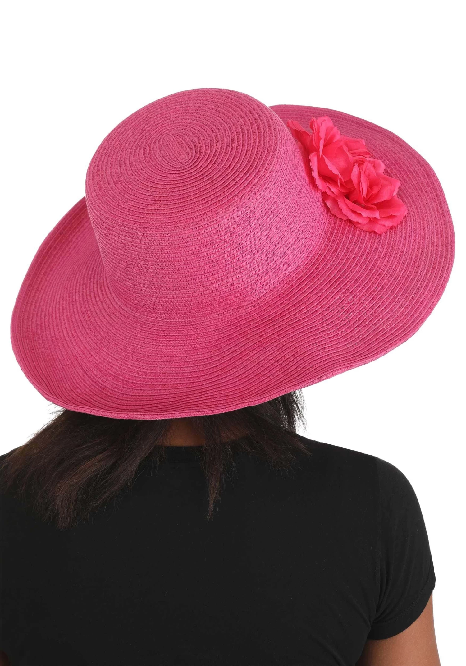 Women's Kentucky Derby Pink Costume Hat 5 Women's Kentucky Derby Pink Costume Hat - Image 3
