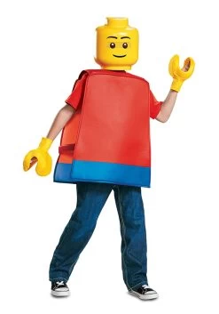 Disguise Basic Lego Guy Costume For Kids -Halloween Costume Shop kids basic lego guy costume alt 2