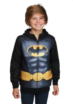Kids Batman Costume Hoodie 7 Kids Batman Costume Hoodie -Halloween Costume Shop kids batman hoodie3