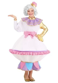 Mrs. Potts Costume For Kids From Disney's Beauty And The Beast -Halloween Costume Shop kids beauty and the beast mrs potts costume alt 2