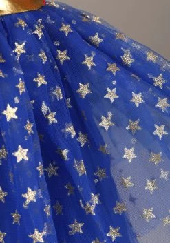 Caped Wonder Woman Costume For Girls -Halloween Costume Shop kids caped wonder woman costume alt 4