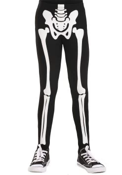 Classic Skeleton Leggings For Kids