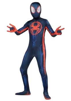 JAZWARES Classic Spider-Man Miles Morales Zentai Costume For Kids