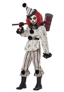 Creeper Clown Costume For Kids -Halloween Costume Shop kids creeper clown costume alt 2