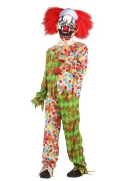 Creepy Masked Clown Costume For Kids