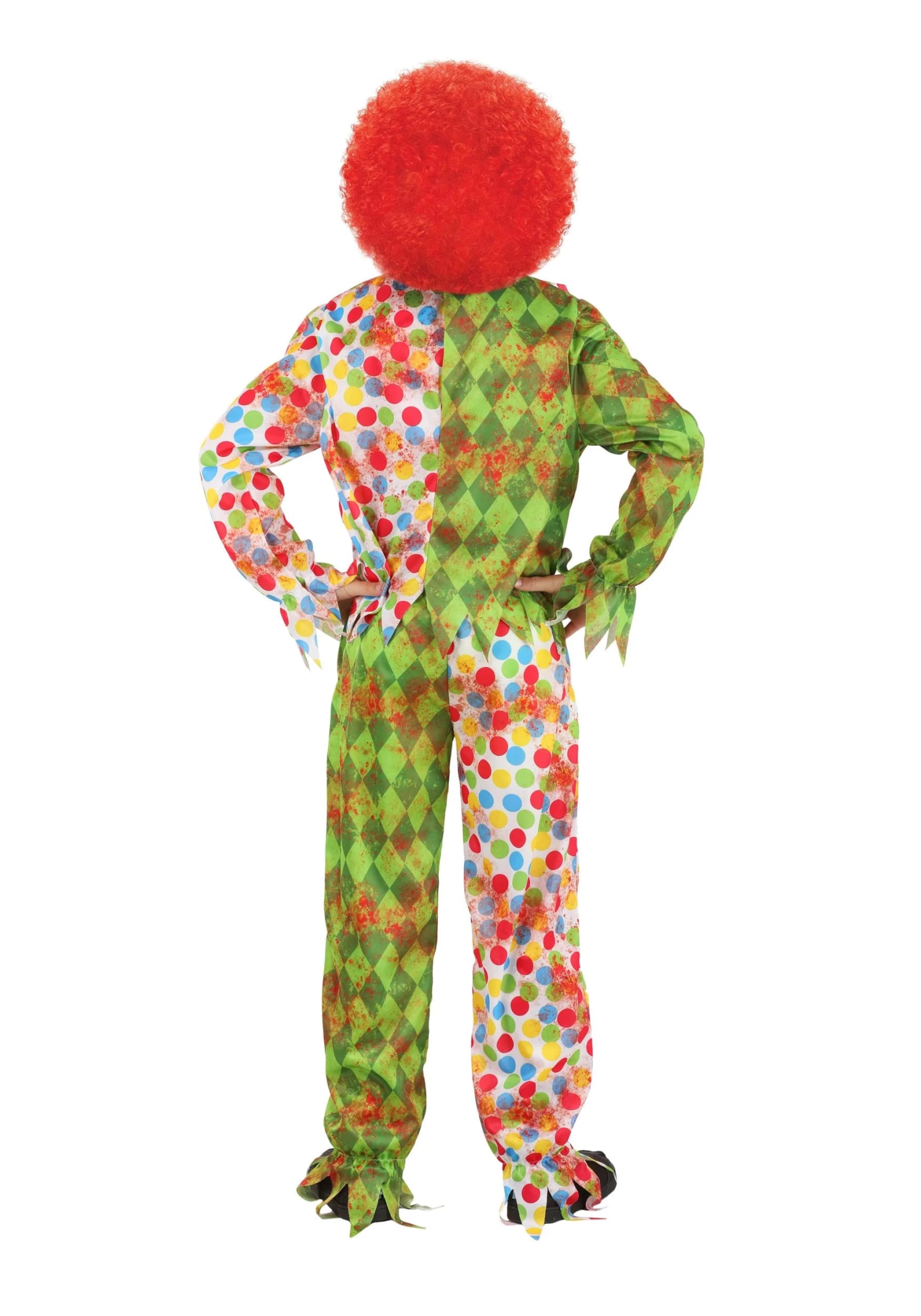 Creepy Masked Clown Costume For Kids 4 Creepy Masked Clown Costume For Kids - Image 2