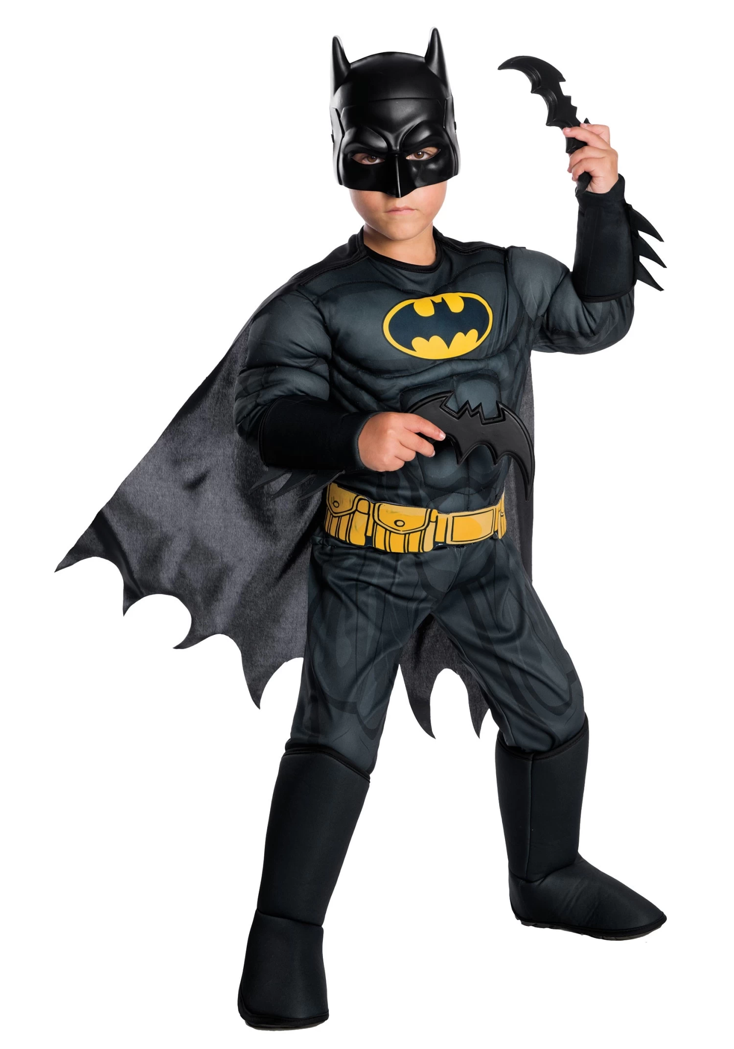 DC Comics Deluxe Batman Costume For Kids 3 DC Comics Deluxe Batman Costume For Kids