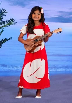 Girl's Deluxe Disney Lilo Costume Dress -Halloween Costume Shop kids deluxe disney lilo costume alt 1