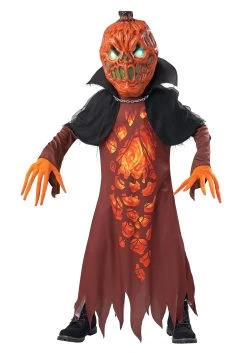 Demon Pumpkin Costume For Kids 9 Demon Pumpkin Costume For Kids -Halloween Costume Shop kids demon pumpkin costume alt 3