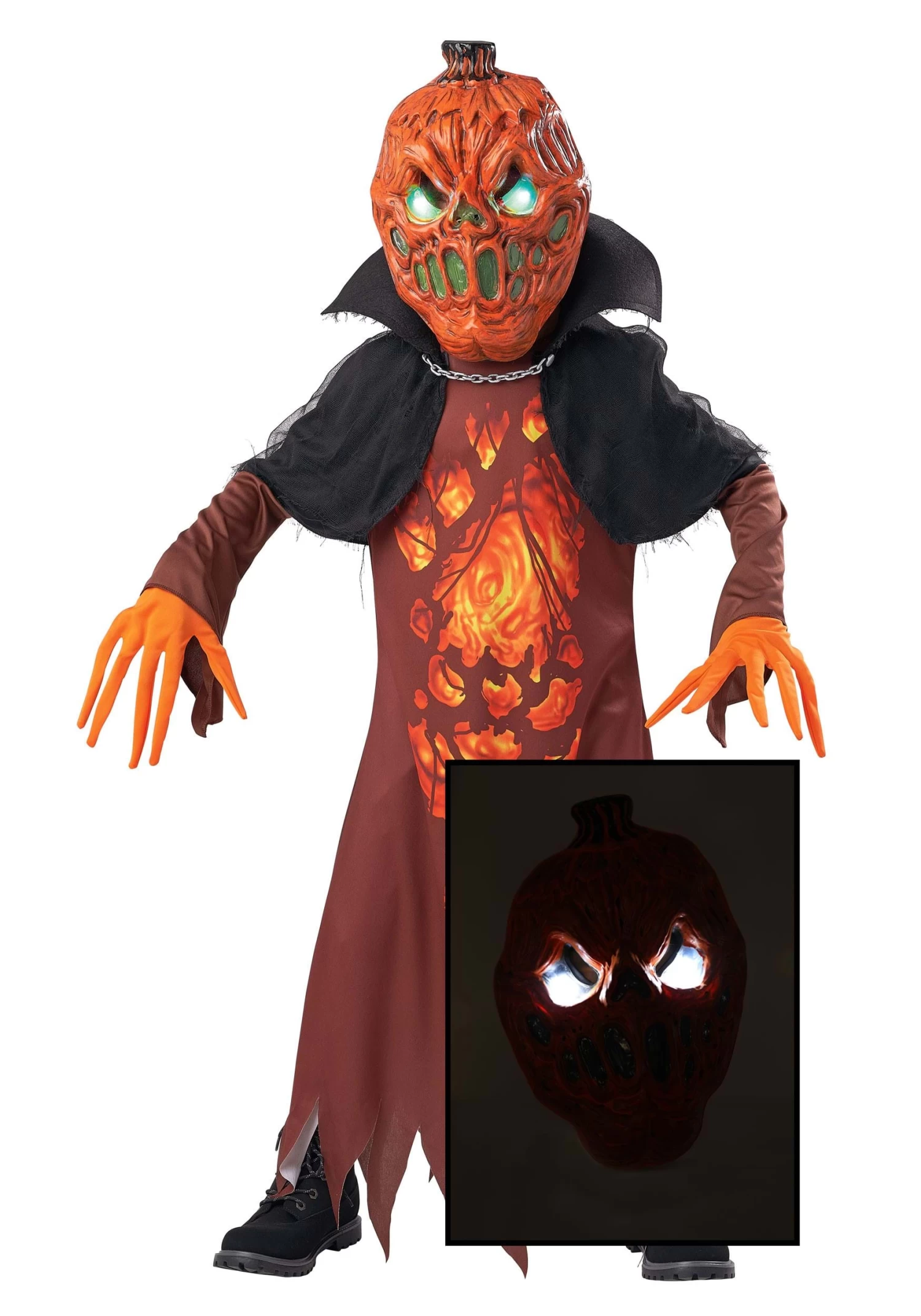 Demon Pumpkin Costume For Kids 3 Demon Pumpkin Costume For Kids