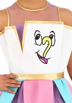 Girl's Disney Beauty And The Beast Chip Costume Dress -Halloween Costume Shop kids disney beauty and the beast chip costume alt 4