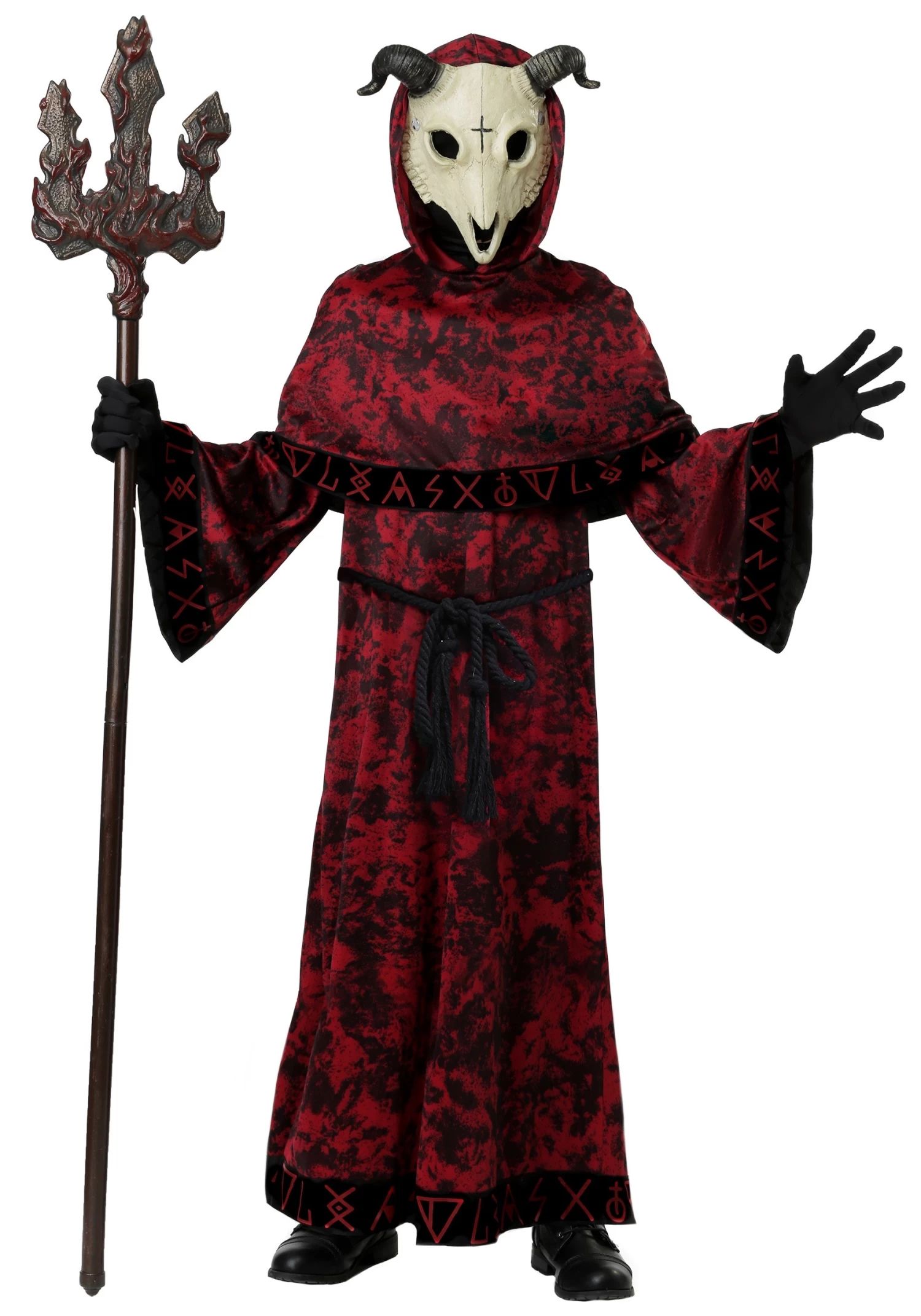Evil Skull Demon Kid's Costume 3 Evil Skull Demon Kid's Costume