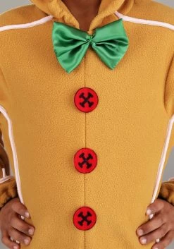 Kid's Gingerbread Man Onesie Costume -Halloween Costume Shop kids gingerbread man onesie costume alt 3