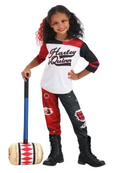 Harley Quinn Suicide Squad Costume For Children -Halloween Costume Shop kids harley quinn squad costume alt 10