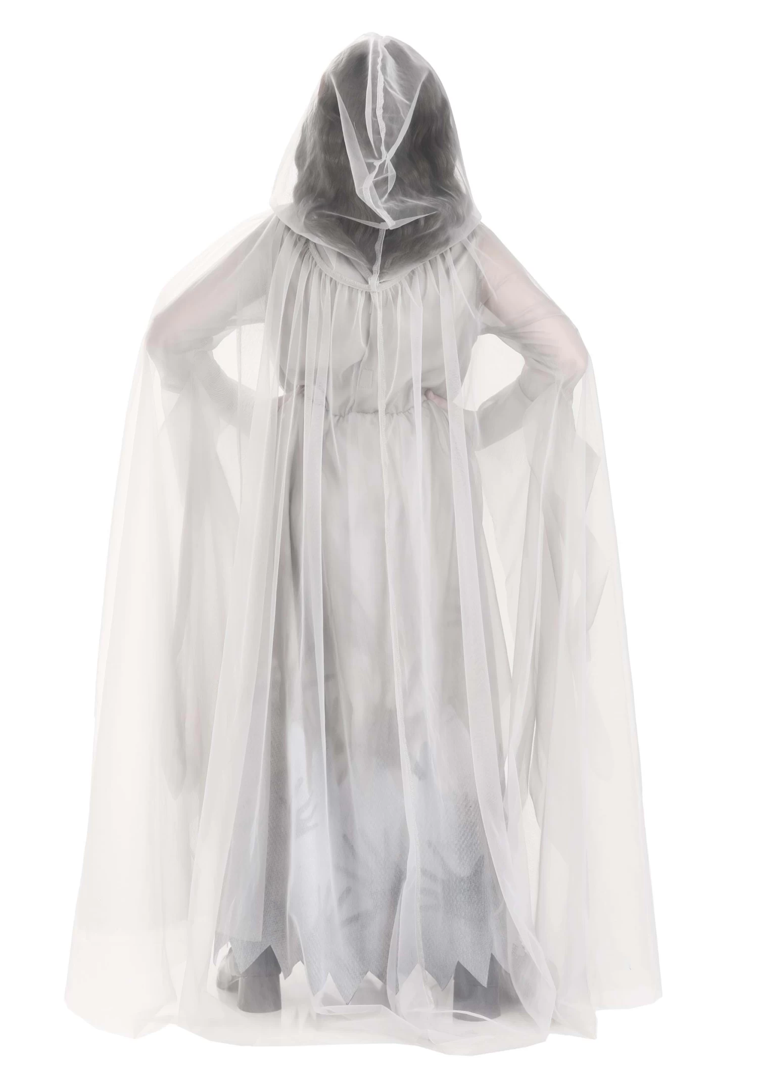 Girl's Lady In White Ghost Costume Dress 4 Girl's Lady In White Ghost Costume Dress - Image 2