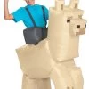 Disguise Minecraft Inflatable Llama Ride-On Costume For Kids