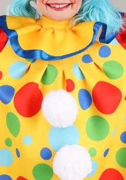 Posh Polka Dot Clown Costume For Girls -Halloween Costume Shop kids posh polka dot clown costume alt 2