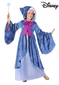 Premium Disney Fairy Godmother Costume For Kids -Halloween Costume Shop kids premium fairy godmother costume alt 4