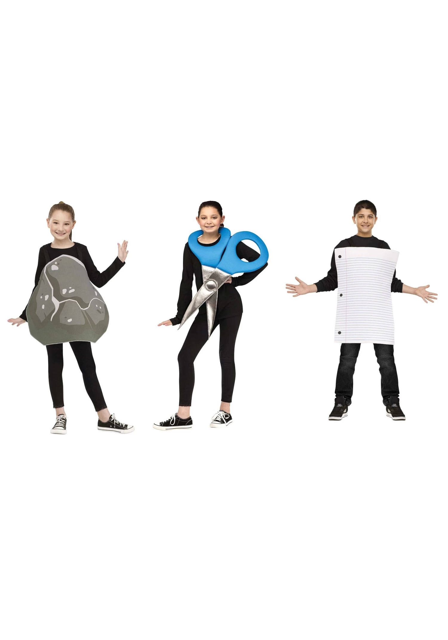 Fun World Rock, Paper, Scissors Kids Costume 3 Fun World Rock, Paper, Scissors Kids Costume