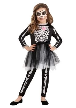 Skeleton Dress Costume For Kids